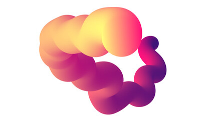 Abstract trendy 3d wavy fluid background wallpaper. Colorful gradient color 3d fluid liquid wallpaper background. Abstract 3d landing page template. Website concept, flyer, brochure, banner background