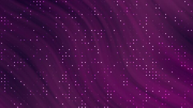 Purple flowing background with white binary dots. Perfect for technology, digital, coding, and futuristic design projects. Suitable for websites, presentations.
