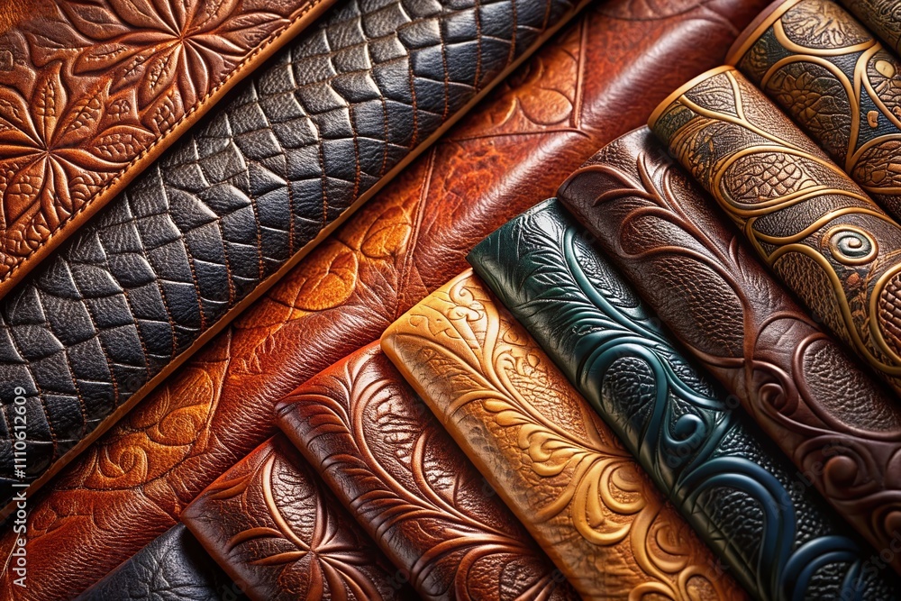 Poster Aerial View of Luxurious Leather Texture Background Showcasing Rich Patterns and Depth for High-End Design Projects and Artistic Displays