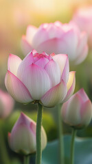 Fototapeta premium lotus flower in the garden