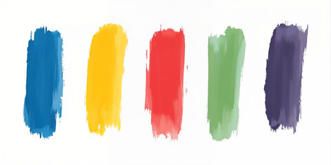 Naklejka premium Set of Grunge elements for social media. Paintbrush, brush strokes templates. Design rectangle text boxes or speech bubbles. Vector dirty distress texture banners for social networks story and posts.