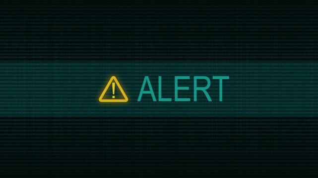 Alert warning for cyber security and hack