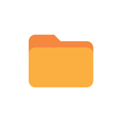 Folder icon in yellow for file storage or organization