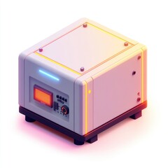 Obraz premium Isometric illustration of a futuristic device.