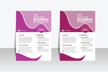 Modern Corporate professional business flyer vector template design set