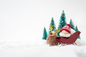 クリスマスのイメージ　白背景