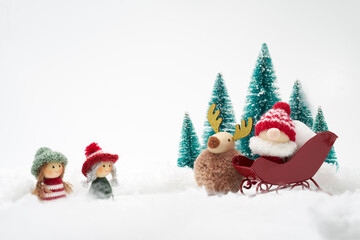 クリスマスのイメージ　白背景