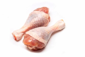 Raw Chicken isolated on white background