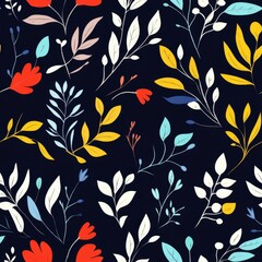 Vibrant Floral Pattern Design seamless, pattern, background, texture