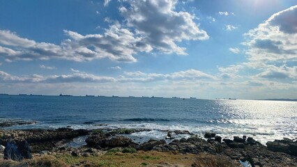 울산 슬도 바다