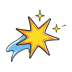 bethlehem star Illustration, christmas vector illustration - flat illustration of abethlehem star, symbolizing holiday celebrations. christmas illustration.