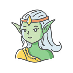 elf Illustration, christmas vector illustration - flat illustration of aelf, symbolizing holiday celebrations. christmas illustration.