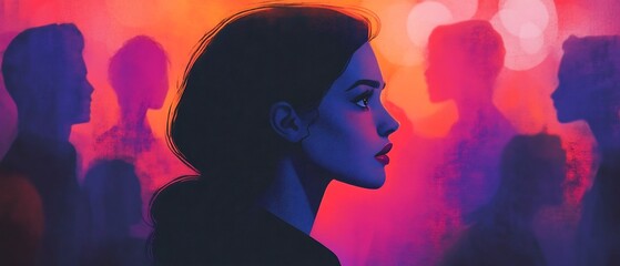 Powerful and visually striking digital graphics designed to raise awareness and inspire action for harassment prevention advocacy campaigns  The surreal