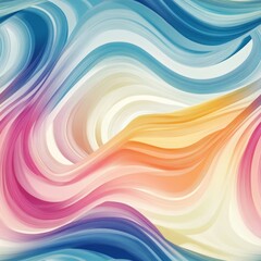 Obraz premium Colorful Abstract Wave Design seamless, pattern, background, texture