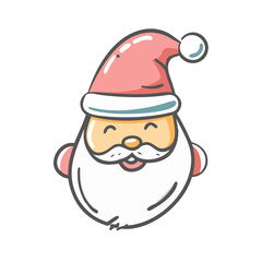 santa claus Illustration, christmas vector illustration - flat illustration of asanta claus, symbolizing holiday celebrations. christmas illustration.