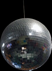 silver disco ball