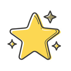 star Illustration, christmas vector illustration - flat illustration of astar, symbolizing holiday celebrations. christmas illustration.