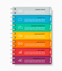 Obraz premium Infographic design template with place for your data. Vector illustration.