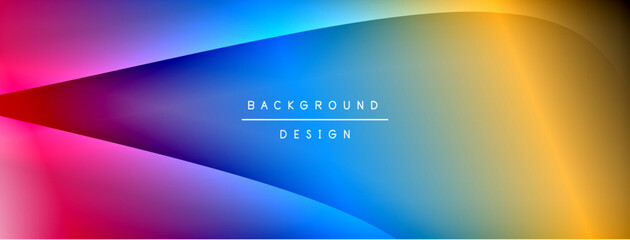 Bright rainbow style color gradient with curve round shape line background. Vector Illustration For Wallpaper, Banner, Illustration, landing page