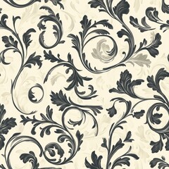 Elegant Vintage Floral Pattern Design seamless, pattern, background, texture
