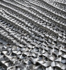 Grid pattern of metallic mesh surface with silver finish, abstract art, ventilation, mesh