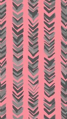 Gray Triangle pattern hand drawn design on Pink background illustration