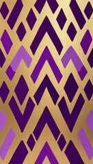 Purple Trapezoid pattern hand drawn design on Gray background illustration