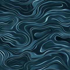 Abstract Dark Blue Marble Design seamless, pattern, background, texture