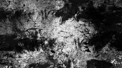 Distressed overlay texture of rusted peeled grunge concrete wall background. Vector black grunge dirty background for banners, web, template,