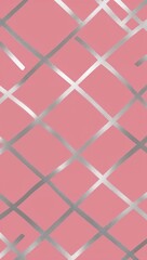Silver Cross pattern hand drawn design on Pink background illustration