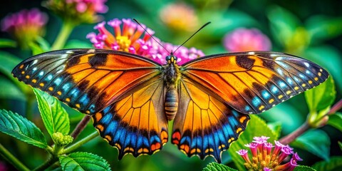 Fototapeta premium Captivating Documentary Photography of Papillon Aurore in Natural Habitat, Showcasing Its Unique Colors, Behavior, and Interaction With the Environment for Wildlife Enthusiasts