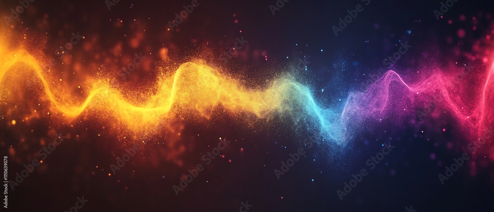 Poster captivating waveform transitions showcasing the expressive variations in vocal intonations creating 