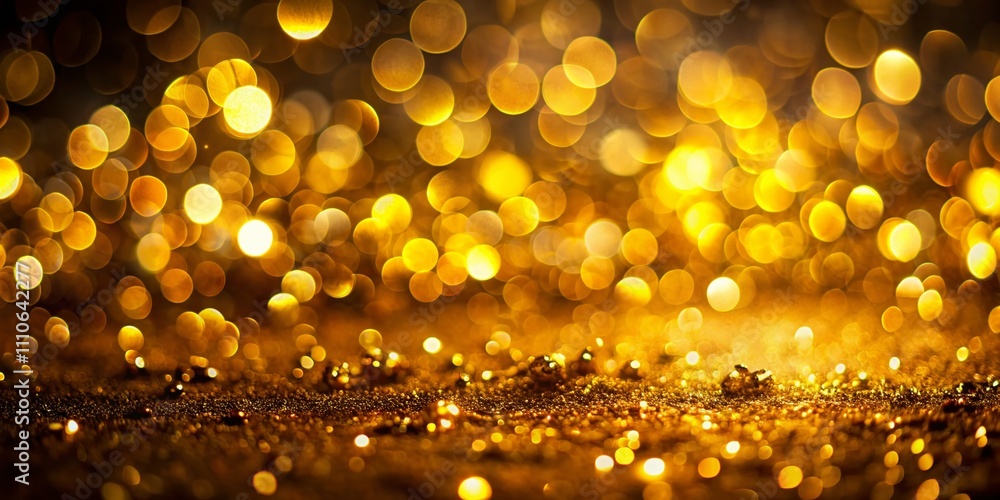 Poster captivating gold abstract background featuring bokeh defocused lights for a luxurious and elegant at