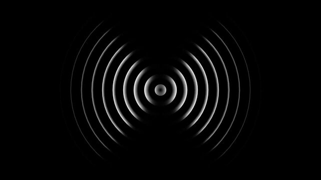 Radio waves background animation and Expanding graphics. Radio wave signal animated background.