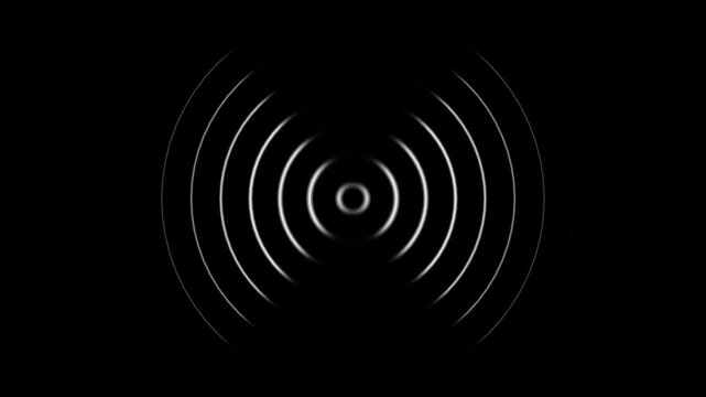 Radio waves background animation and Expanding graphics. Radio wave signal animated background.
