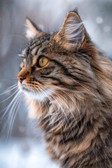 white fluffy kitten Generative AI