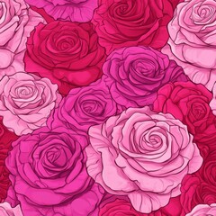 Stunning Seamless Rose Pattern seamless, pattern, background, texture