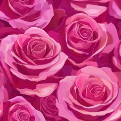 Stunning Pink Rose Pattern Design seamless, pattern, background, texture