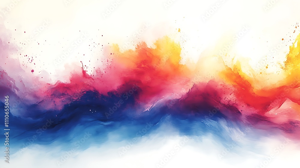 Poster abstract colorful background with splashes