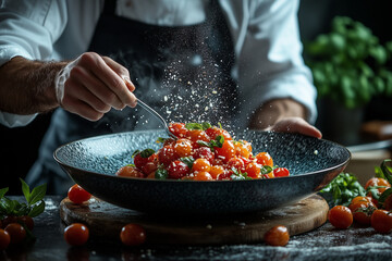Le chef en cuisine