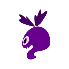 alien monster abstract design, vector illustration