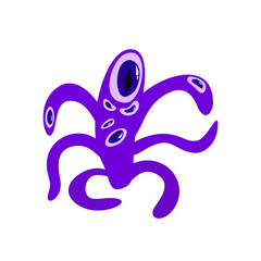 alien monster abstract design, vector illustration