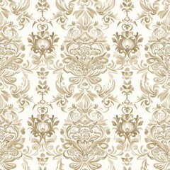 Obraz premium Ornate Damask Pattern Design seamless, pattern, background, texture