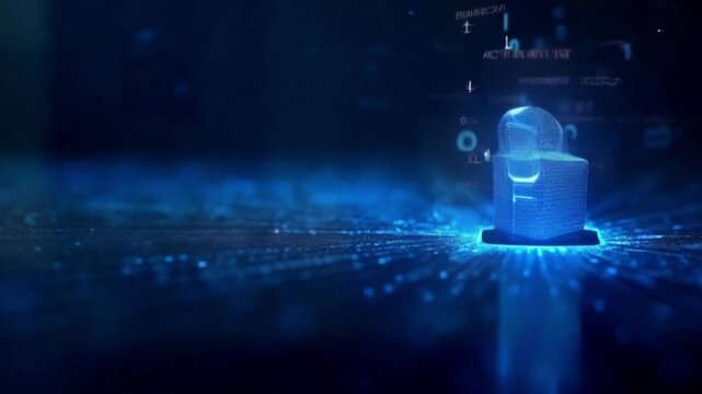 Cyber security data protection business technology privacy concept.
