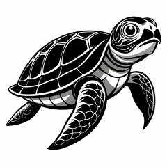 Sea Turtle Svg | Cricut Sea Turtle Svg | Black and White Prints | Silhouette Sea Turtle Svg