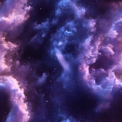 Fototapeta premium There is a gradient of blue and purple in the background, swirling white powder that has a blue glow.