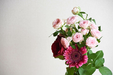 ピンク系の花束