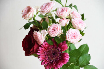 ピンク系の花束