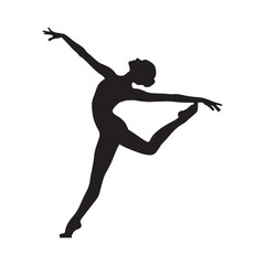 Female different style yoga pose silhouette vector illustration isolated on white background