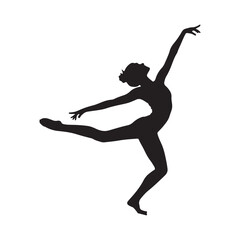 Female different style yoga pose silhouette vector illustration isolated on white background